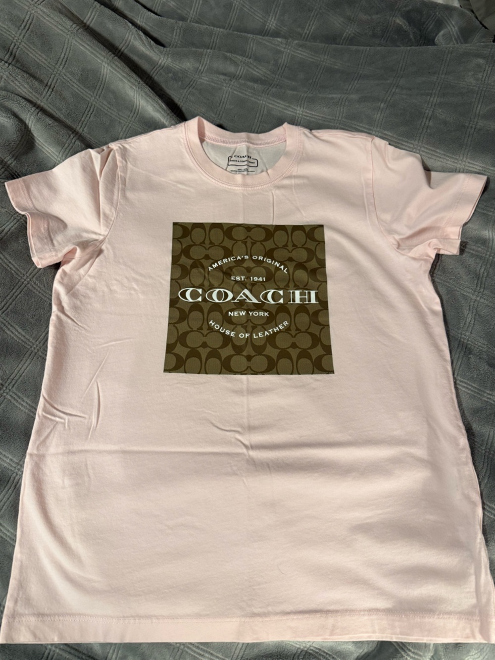 Coach Pale Pink Logo T-Shirt